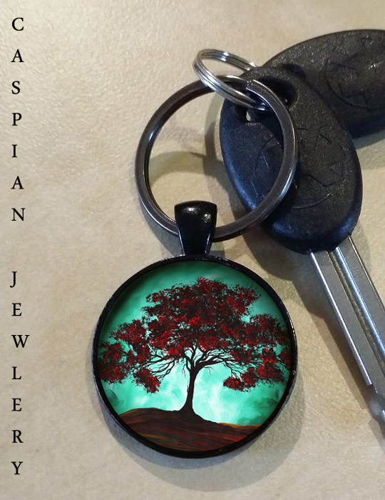 Japanese Blossom Tree Key Chain Key Ring on Luulla